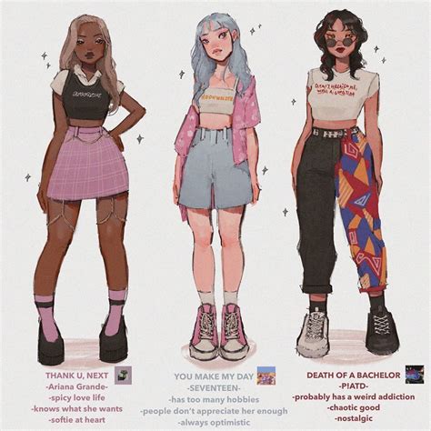 Aesthetic Outfit Ideas Drawing - img-stache