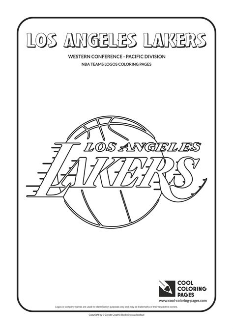 Cool Coloring Pages Los Angeles Lakers - NBA basketball teams logos ...