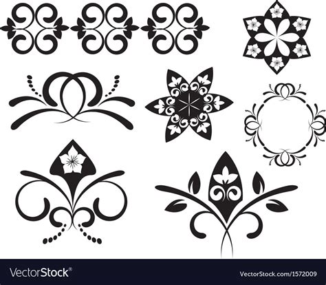 Decorative elements Royalty Free Vector Image - VectorStock