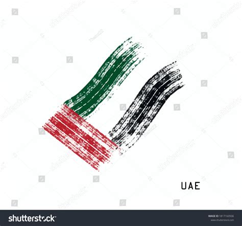 Uae Flag Vector Illustration White Background Stock Vector (Royalty Free) 1817160506 | Shutterstock