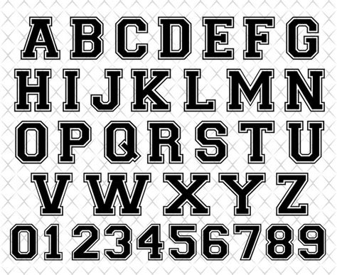 Varsity font svg College font svg Sport font svg Baseball font | Etsy in 2020 | Sports fonts ...