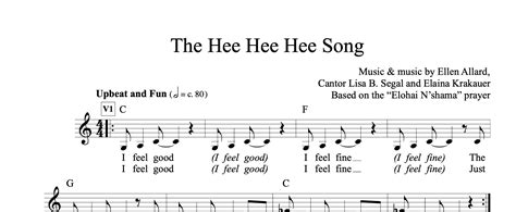 The Hee Hee Song - Sheet Music - Ellen Allard