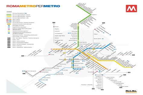 Rome Italy Metro Map – Map Vector