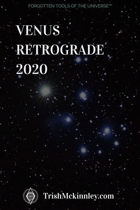 Venus Retrograde May 2020 - 5 Must Do's - Trish McKinnley | Venus ...