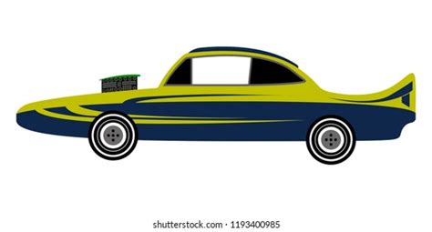 Side View Racing Car Vector Illustration Stock Vector (Royalty Free ...