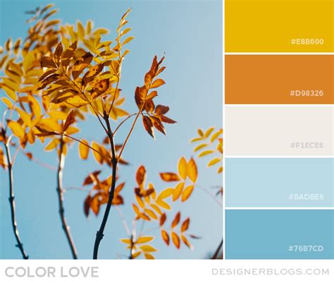 Orange & Sky Blue Color Palette and Inspirations | DesignerBlogs.com ...