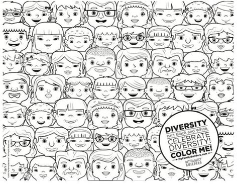 Free Printable Diversity Coloring Page. – MyFamilyBuilders