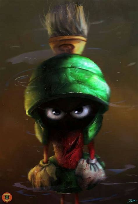 Marvin the Martian Art by Adnan Ali | Classic cartoon characters ...