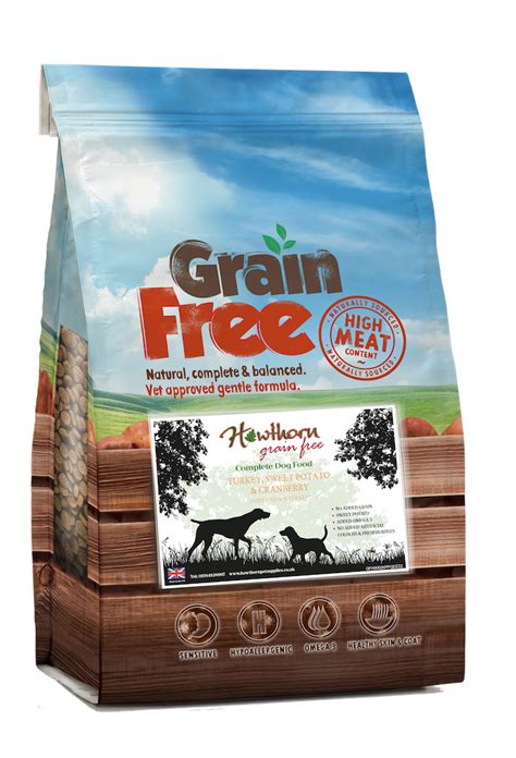 Grain Free Turkey Dog Food With Sweet Potato And Cranberry