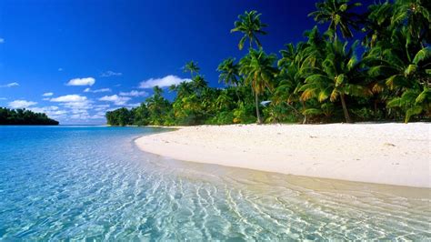 Beach desktop background, water, tropical climate wallpaper | Island ...