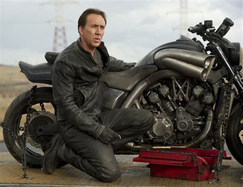 Nicolas Cage With Yamaha VMAX Ghost Rider 2 Bike (2) | Ghost rider bike, Ghost rider motorcycle ...