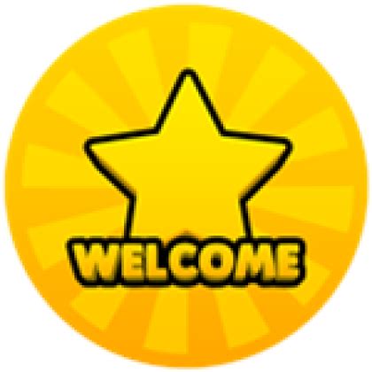 Welcome Badge - Roblox