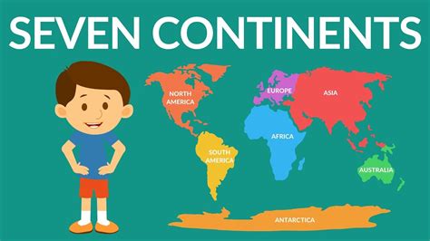 Seven Continents of the world - Seven continents video for kids - YouTube