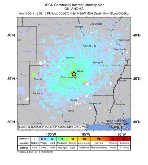 More Aftershocks Sunday, After Oklahoma's Largest Earthquake Saturday