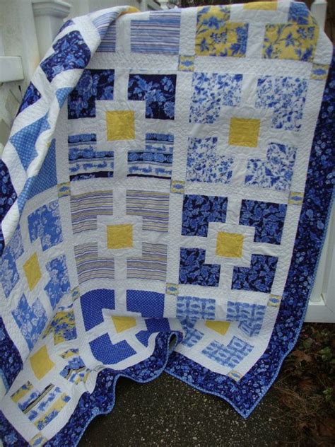 64 best blue and yellow quilts images on Pinterest | Yellow quilts, Quilting ideas and Quilt ...