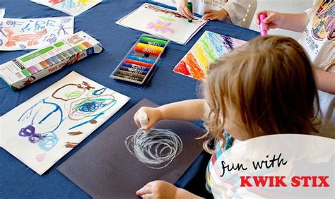 Kwik Stix to the Rescue! | Kids art supplies, Kids art projects, Art ...