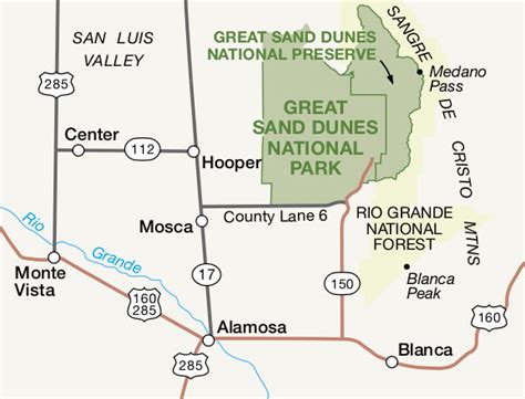 Great Sand Dunes National Park Map – Map Of The Usa With State Names