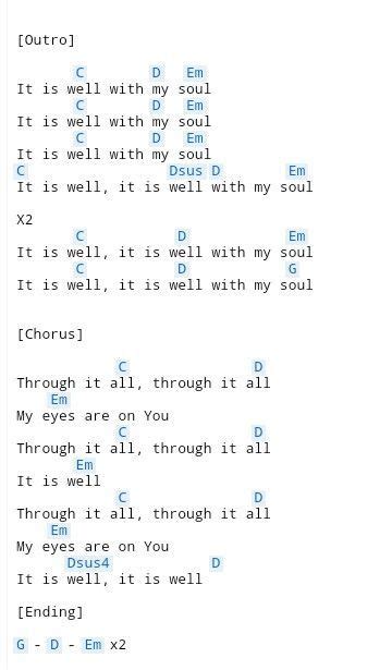 It is well with my soul hillsong guitar chords - istvica