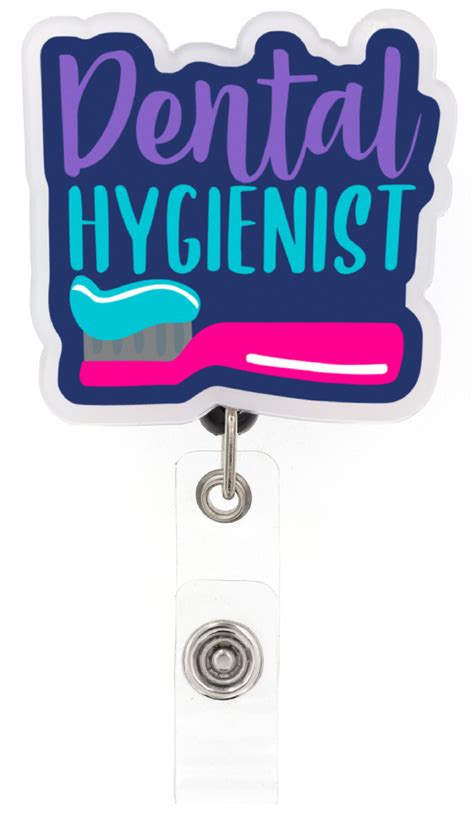 Buy Dental Hygienist - Cutieful Acrylic Badge Reel - Cutieful Online at Best price - OH