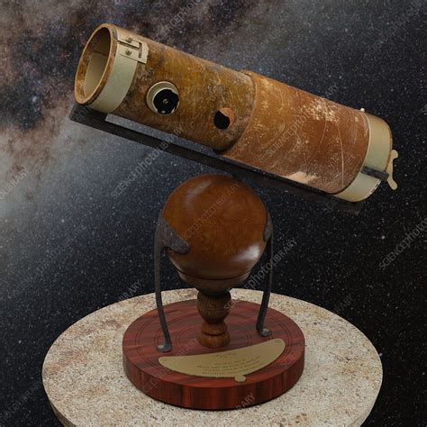 Isaac Newton's reflecting telescope - Stock Image - C036/8774 - Science Photo Library