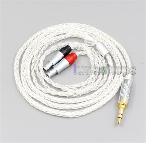 USD$65.00 - 2.5mm 4.4mm XLR 8 Core Silver Plated OCC Earphone Cable For ...