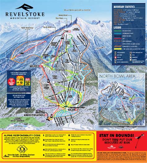 Revelstoke Ski Trail Map 2010-11 - Revelstoke BC • mappery