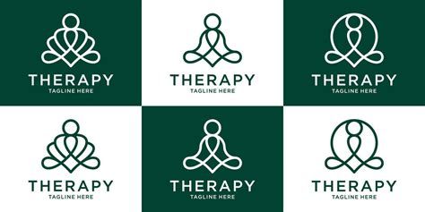 logo design creative line therapy simple abstract 26741907 Vector Art ...