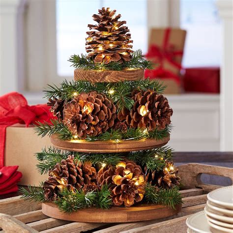 Pine Cone Christmas Tree Centerpiece | Pinecone crafts christmas, Christmas centerpieces ...