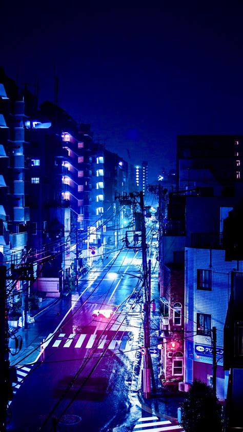 Anime City Background Night Iphone - memmiblog