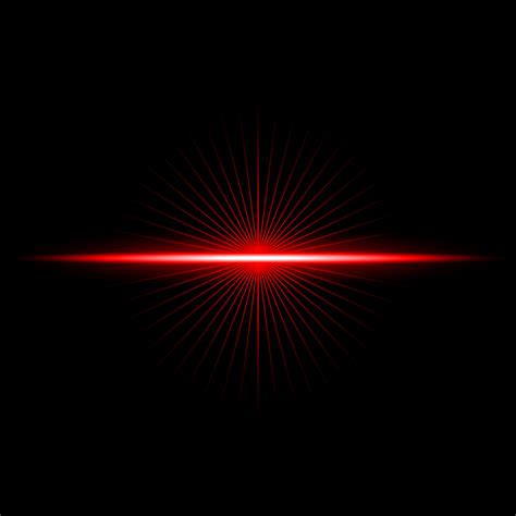 Lens Flare Red Glow Light Ray Effect Illuminated Vector Art At | The ...