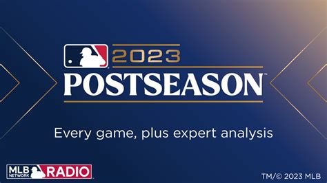 2023 MLB Postseason On SiriusXM