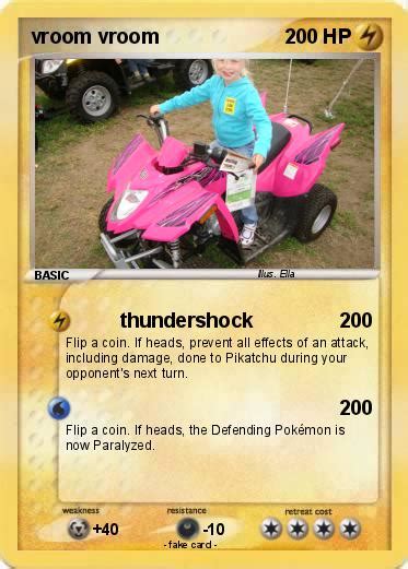 Pokémon vroom vroom 5 5 - thundershock - My Pokemon Card