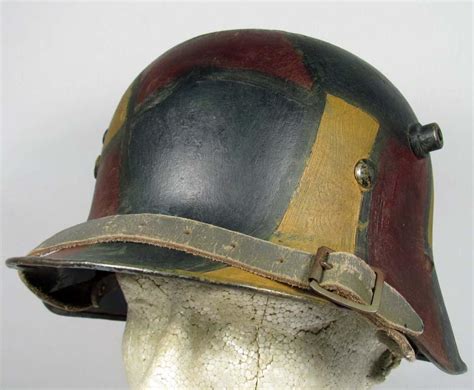 WW1 IMPERIAL GERMAN CAMOUFLAGE M-16 COMBAT HELMET