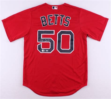 Mookie Betts Signed Red Sox Jersey (MLB & Fanatics Hologram) | Pristine ...