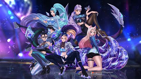 K/DA All Out GROUP - Fan Art by Shirogahara : r/KDA