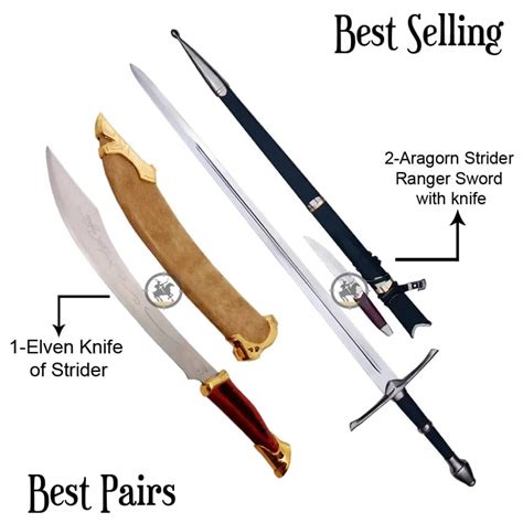 Elven Knife of Strider & Aragorn Strider Ranger Sword - SwordsKingdom