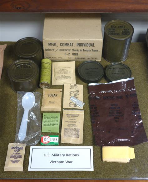 Military_Rations,_Vietnam_War_ _Fort_Devens_Museum_ _DSC07077 Military Food, Military Life ...