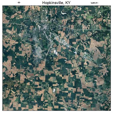 Aerial Photography Map of Hopkinsville, KY Kentucky