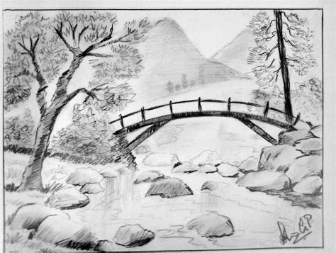 AshArt Gallariee! | Nature sketches pencil, Landscape pencil drawings, Landscape drawings