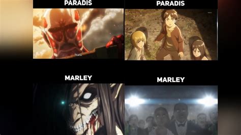 Marley VS Paradis - Attack on the Island - Attack On Titan Season 4 ...