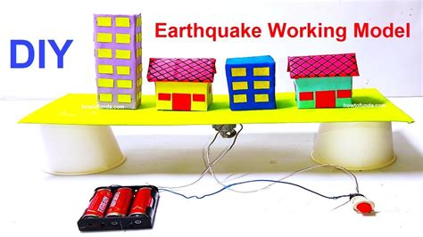 earthquake working model for science exhibition project - diy - simple and easy way | howtof… in ...