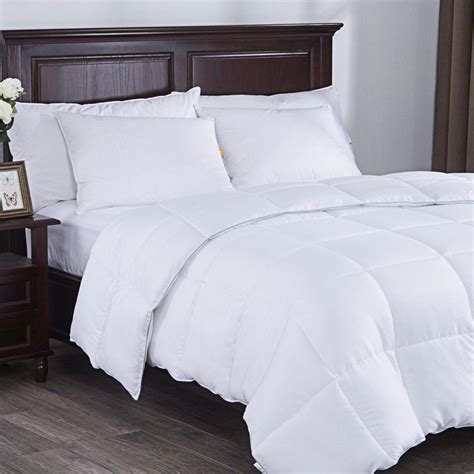 Puredown Down Alternative Comforter, Duvet Insert, White, King Size-PD-16027-K - The Home Depot