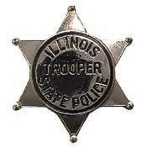 ILLINOIS STATE POLICE TROOPER OFFICER LAPEL BADGE PIN - Other