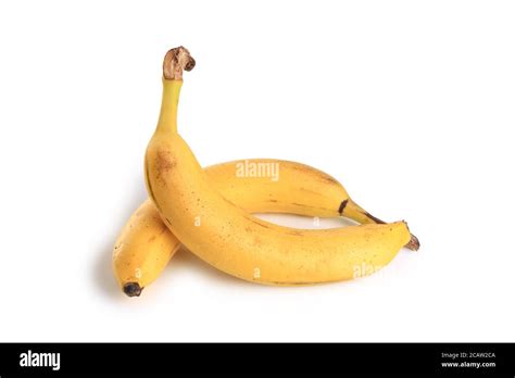 Banana bunch isolated on white background Stock Photo - Alamy