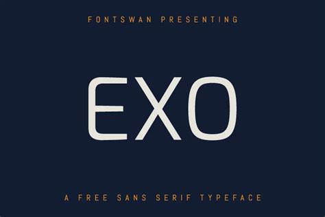 Exo Font Free Download | FontSwan