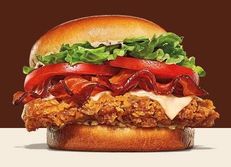 Burger King Offering New Bacon And Swiss Cheese Royal Crispy Chicken ...