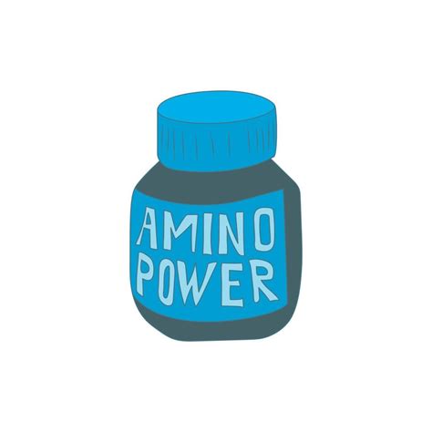 Amino acids icon, cartoon style 14486959 Vector Art at Vecteezy