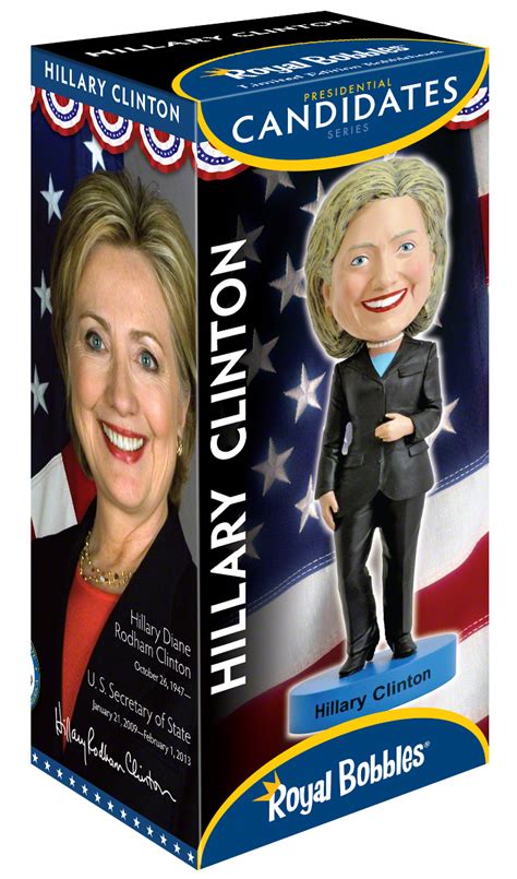 Hillary Clinton 2016 Edition Bobblehead - Royal Bobbles