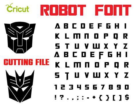 Robot Font Otf Robot Svg Letters Cricut Font Svg Logo Clipart Etsy | The Best Porn Website