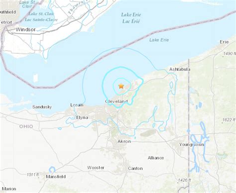 USGS Reports of a 4.0 Earthquake in Northern Ohio Today - Scioto Post